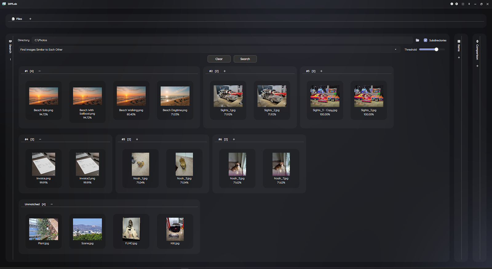 DiffLab Dupe and Similar Image Search